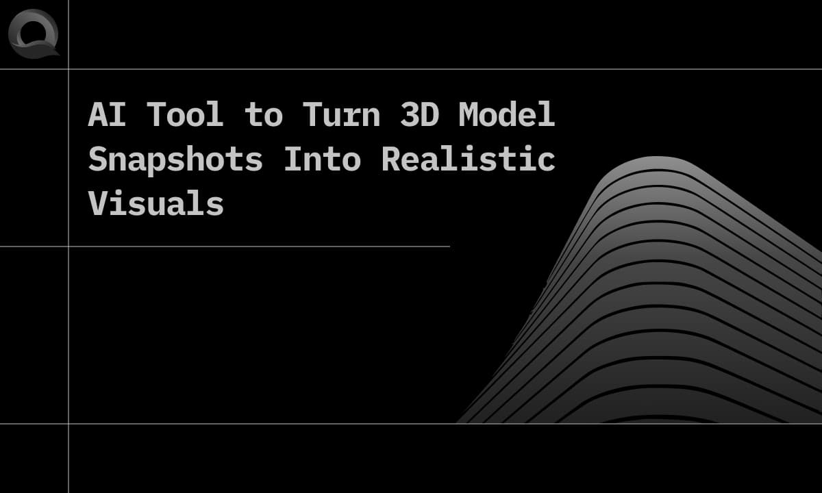 AI Tool to Turn 3D Model Snapshots Into Realistic Visuals